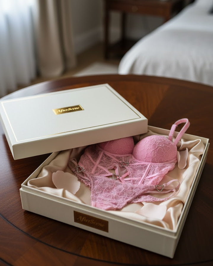 Lingerie Ensemble Sweet Heart – Porté par Ariana Cortez (Pièce unique)